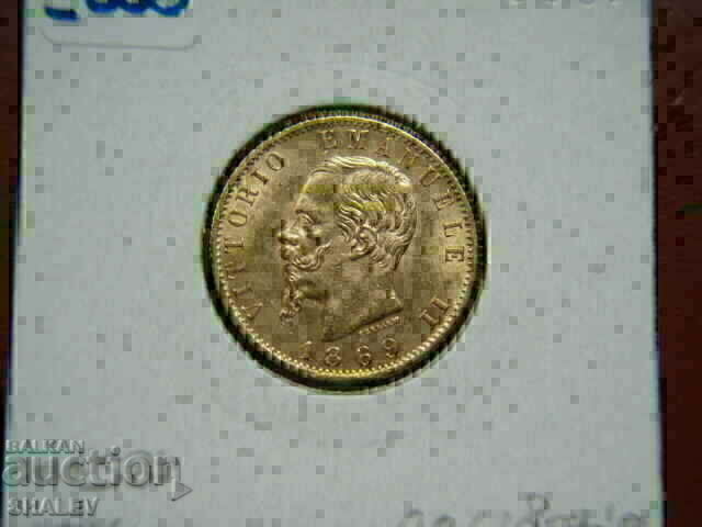 20 Lire 1869 Italy - AU (gold) - 6 20 Lire 1869 Italy - AU (gold) - 6