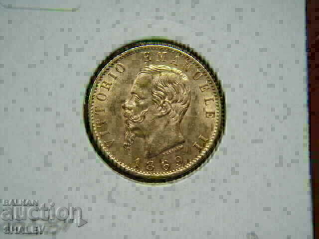20 Lire 1869 Italy - AU (gold) - 7 20 Lire 1869 Italy - AU (gold) - 7