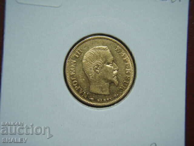 10 franci 1858 A Franța (10 franci Franța) - AU (aur) - 6