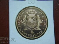 100 Pesetas 1897 (19*62) Spain /Испания/ - AU/Unc (злато)