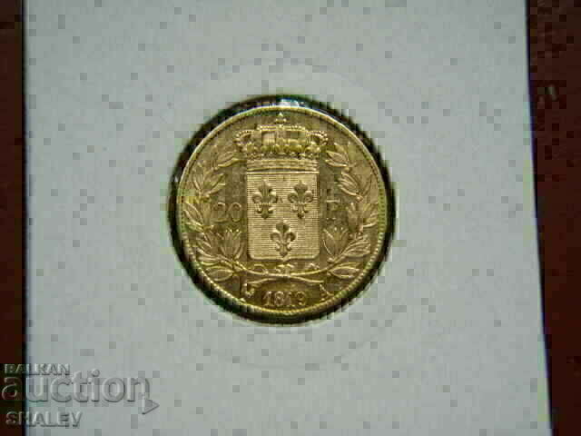 Delivery of 20 Francs 1819 A France (20 Francs France)/1/ - AU (gold)