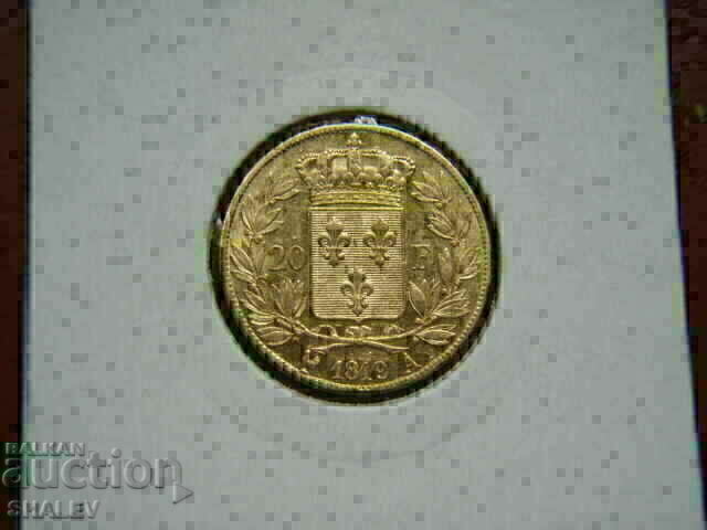 20 Francs 1819 A France (20 Francs France)/1/ - AU (gold) 20 Francs 1819 A France (20 Francs France)/1/ - AU (gold)