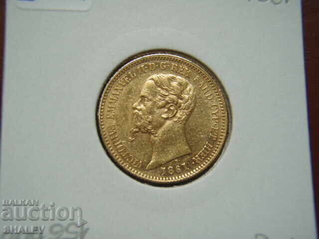 20 Lire 1861 B Sardinia / Italy - AU+ (gold) - 5 20 Lire 1861 B Sardinia / Italy - AU+ (gold) - 5