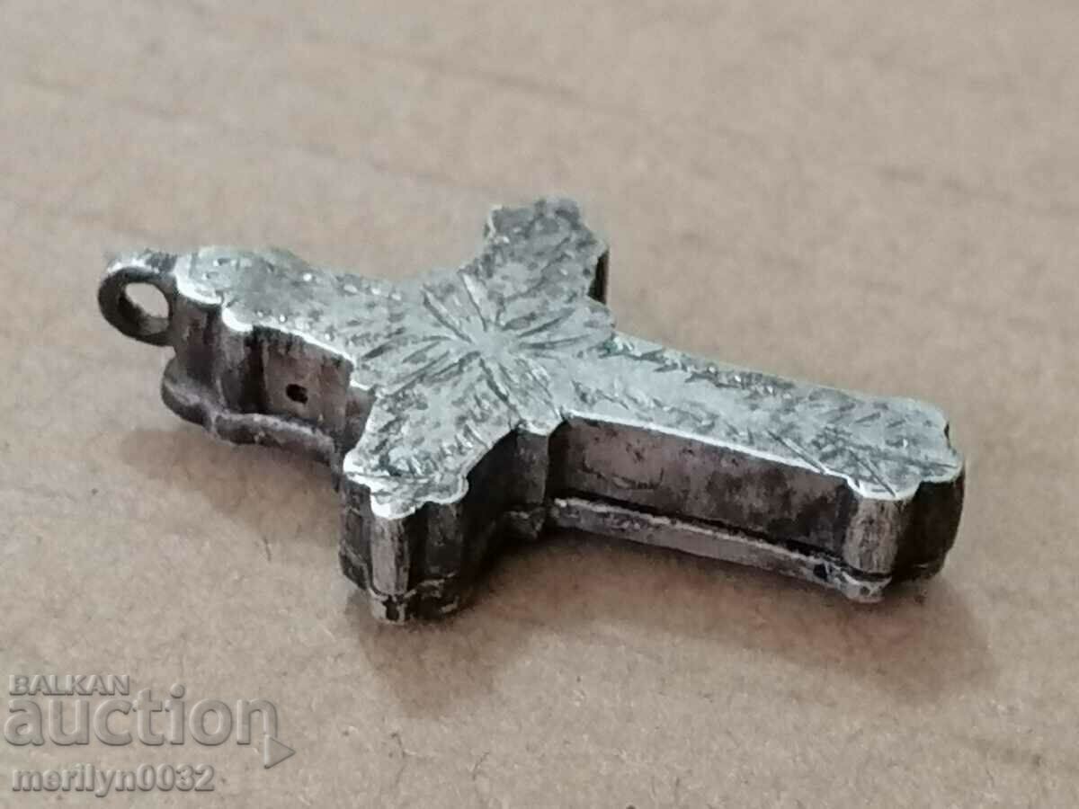 Renaissance cross encoupion silver jewelry with relics UNIQUE jewel - 6 Renaissance cross encoupion silver jewelry with relics UNIQUE jewel - 6