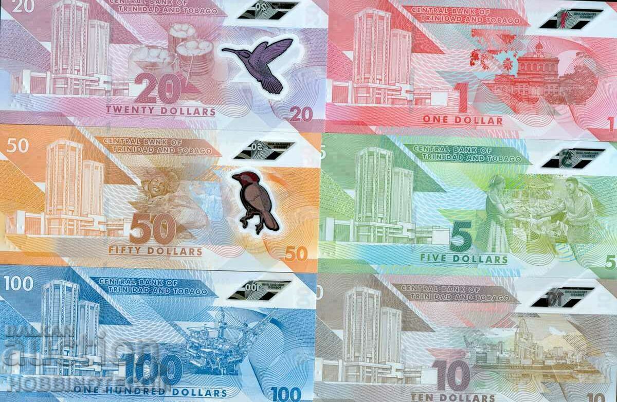 TRINIDAD TOBAGO TRINIDAD SET 1 5 10 20 50 100 $ UNC POLYMER with price 129.00 BGN | € 65.96 TRINIDAD TOBAGO TRINIDAD SET 1 5 10 20 50 100 $ UNC POLYMER with price 129.00 BGN | € 65.96