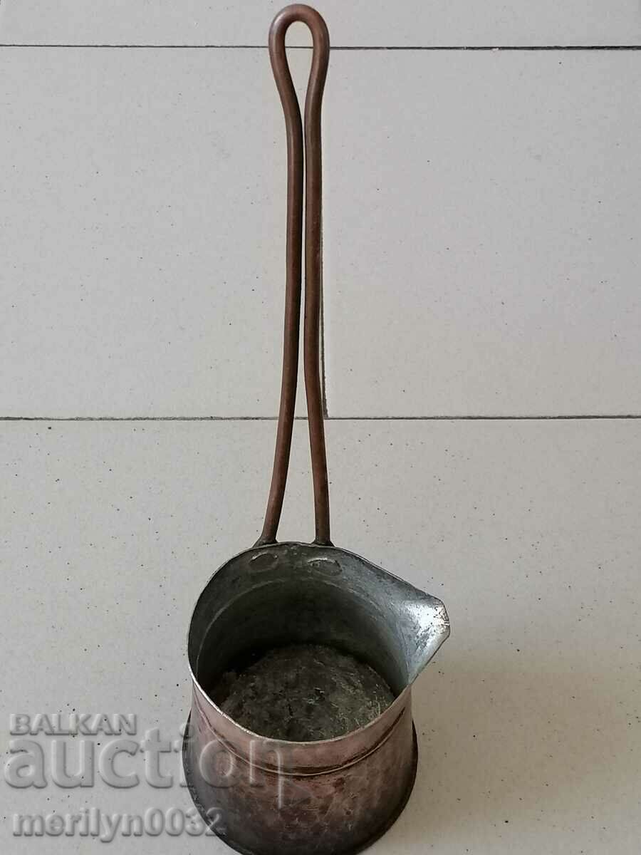Delivery of Old tinned copper cezve, coffee pot, copper, copper vessel
