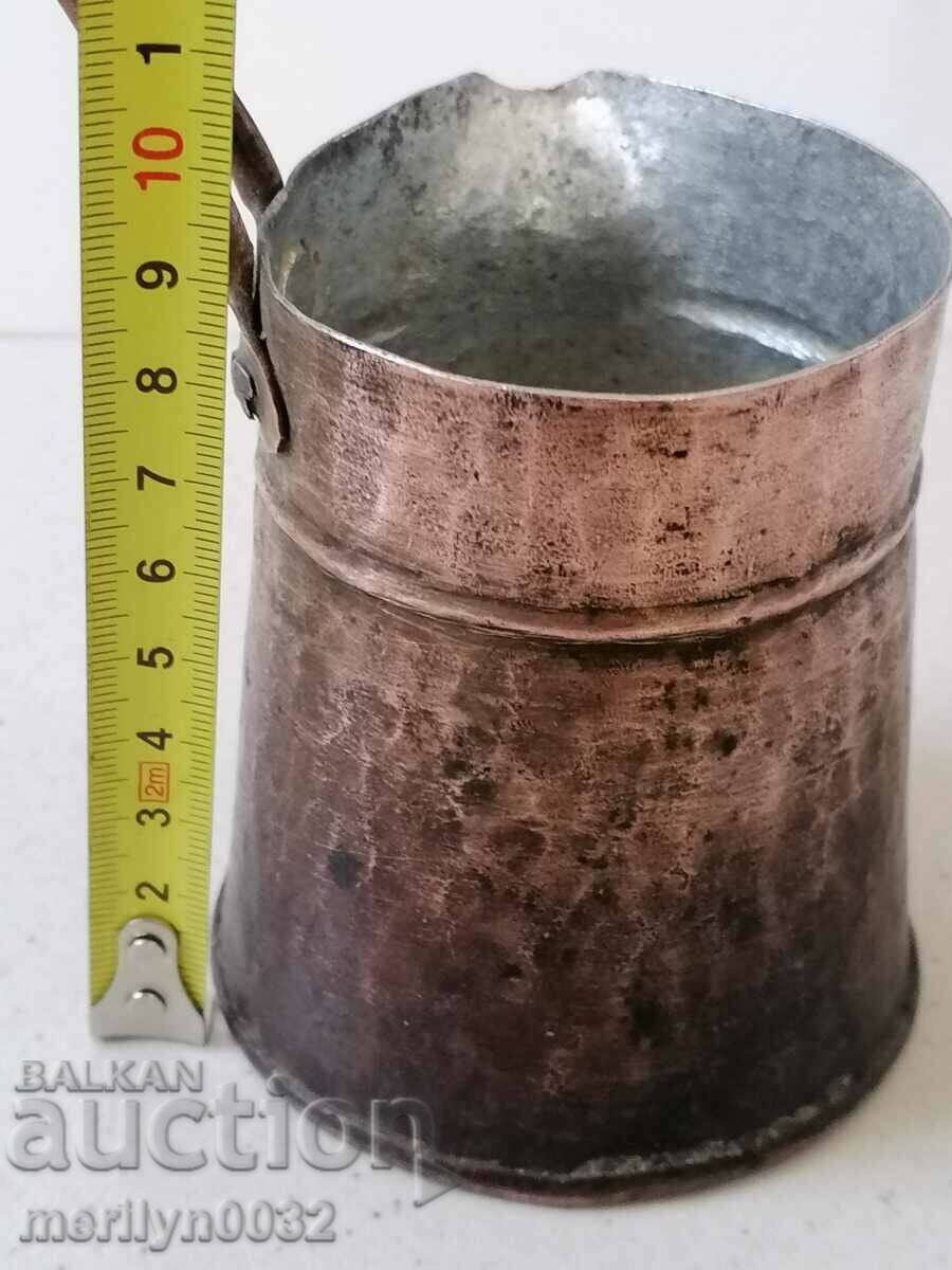 Old tinned copper cezve, coffee pot, copper, copper vessel - 5
