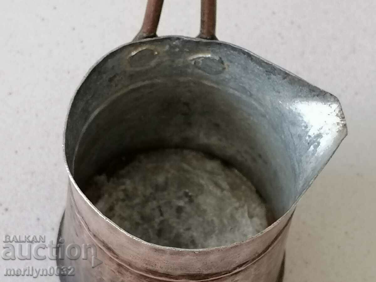 Old tinned copper cezve, coffee pot, copper, copper vessel - 7
