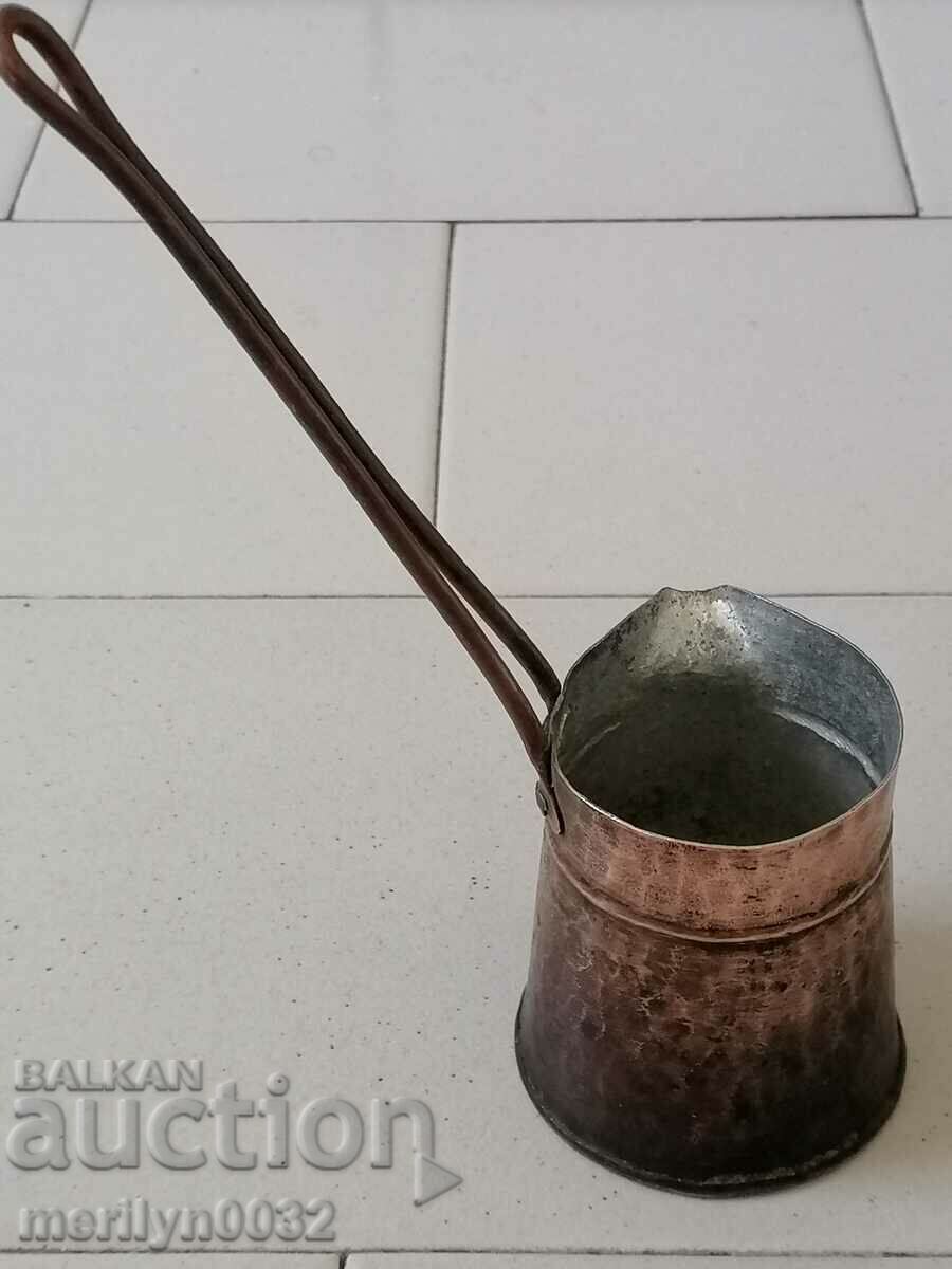 Old tinned copper cezve, coffee pot, copper, copper vessel