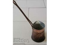 Old tinned copper cezve, coffee pot, copper, copper vessel
