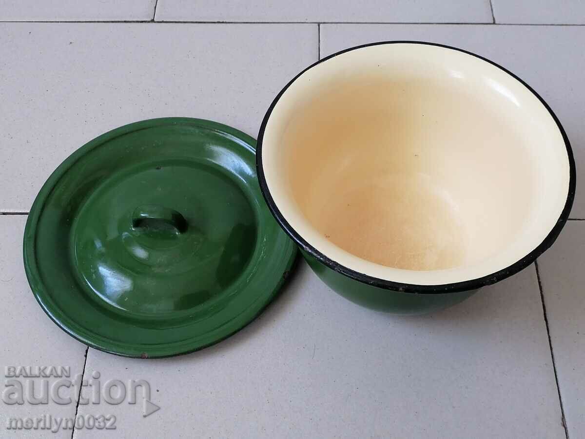 Tsukalo enamel Tsukal children's pot enameled pot lid NRB - 5
