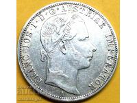 1 флорин 1861 Австрия сребро