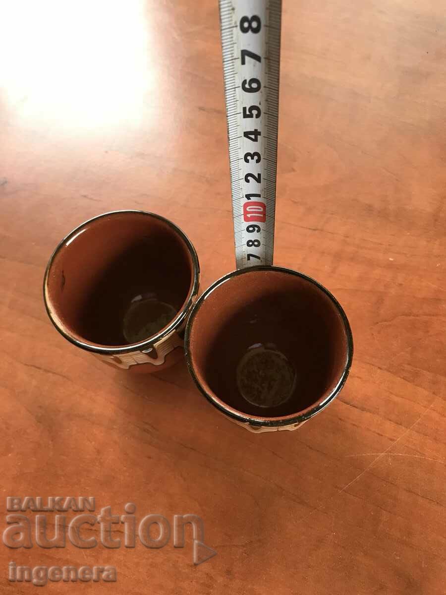 CERAMIC GLASS GLASSES-2 PCS - 5 CERAMIC GLASS GLASSES-2 PCS - 5