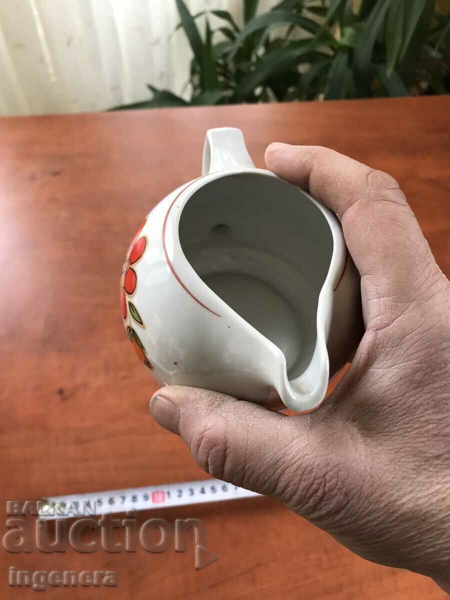 PORCELAIN JUG FOR MILK BULGARIA with price 5.00 BGN | € 2.56 PORCELAIN JUG FOR MILK BULGARIA with price 5.00 BGN | € 2.56
