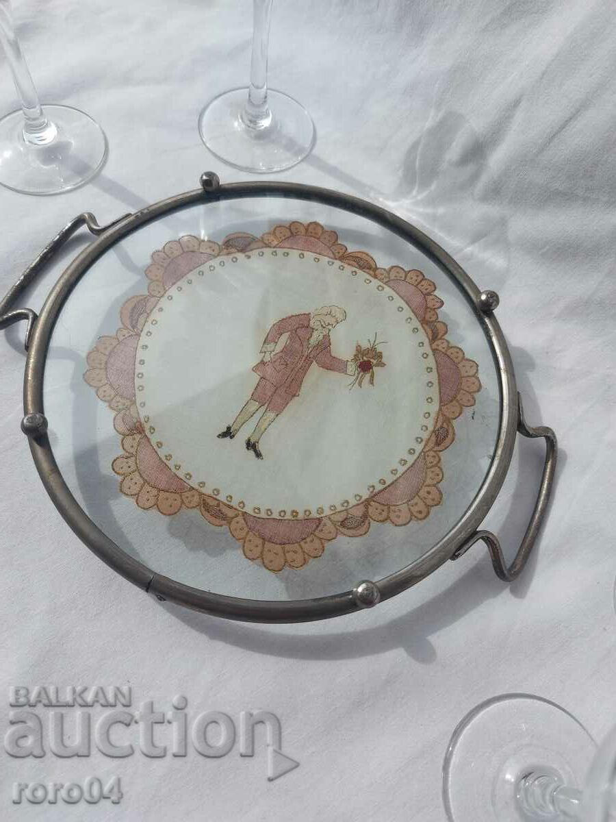 TRAY - GLASSES - KINGDOM OF BULGARIA - 5 TRAY - GLASSES - KINGDOM OF BULGARIA - 5