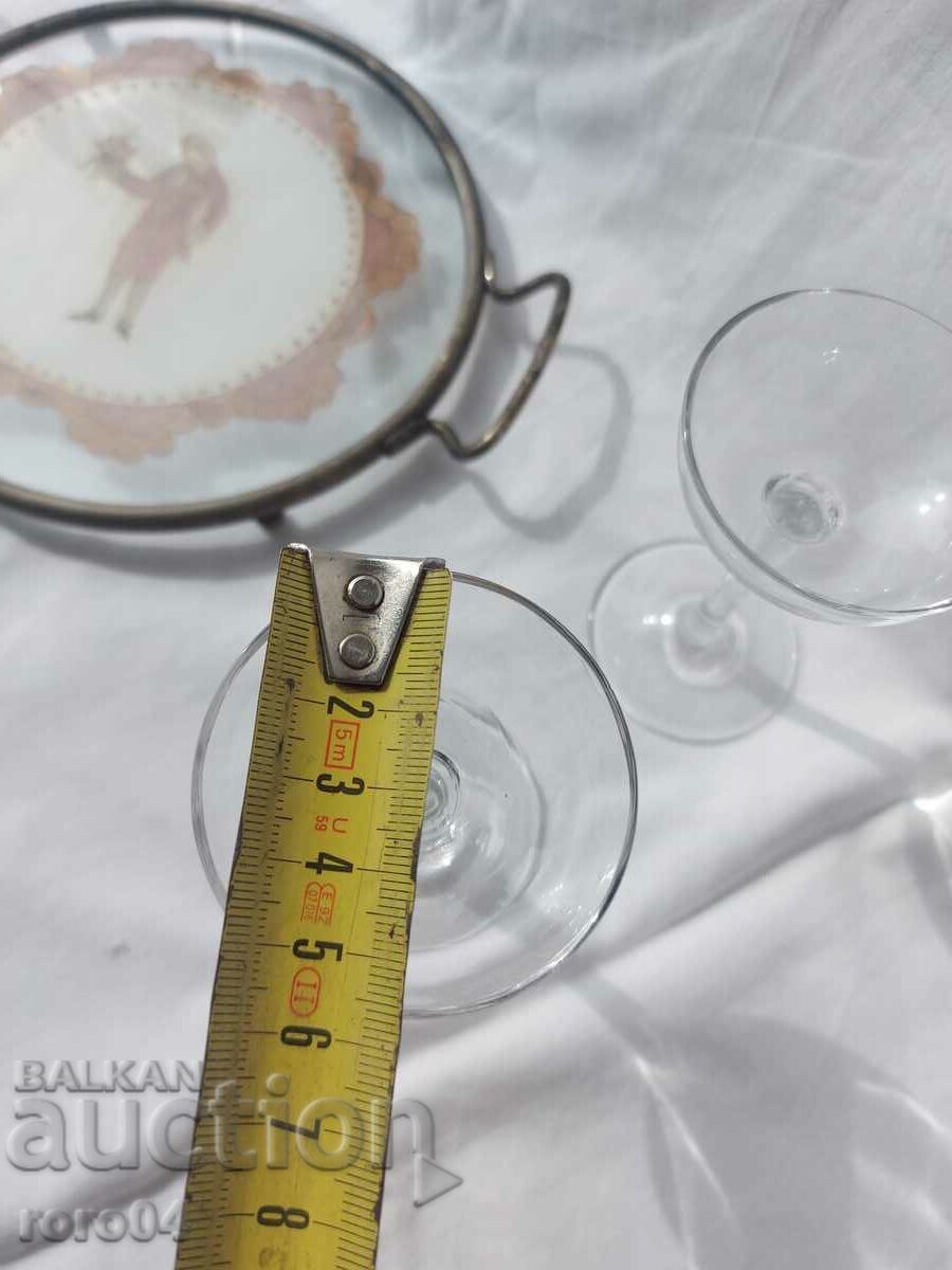 TRAY - GLASSES - KINGDOM OF BULGARIA - 7 TRAY - GLASSES - KINGDOM OF BULGARIA - 7