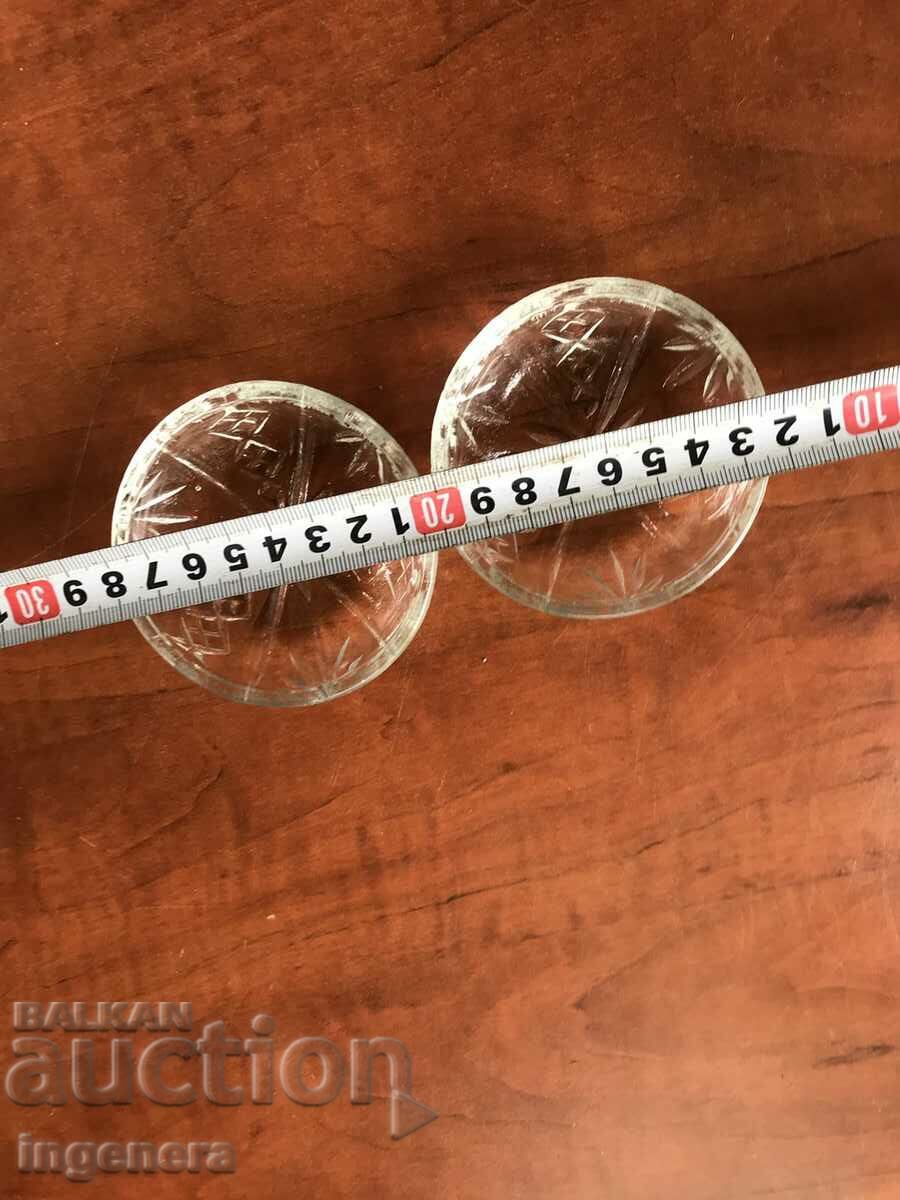 PLATE PLATE GLASS FOR SWEETS-2 PCS with price 3.00 BGN | € 1.53 PLATE PLATE GLASS FOR SWEETS-2 PCS with price 3.00 BGN | € 1.53