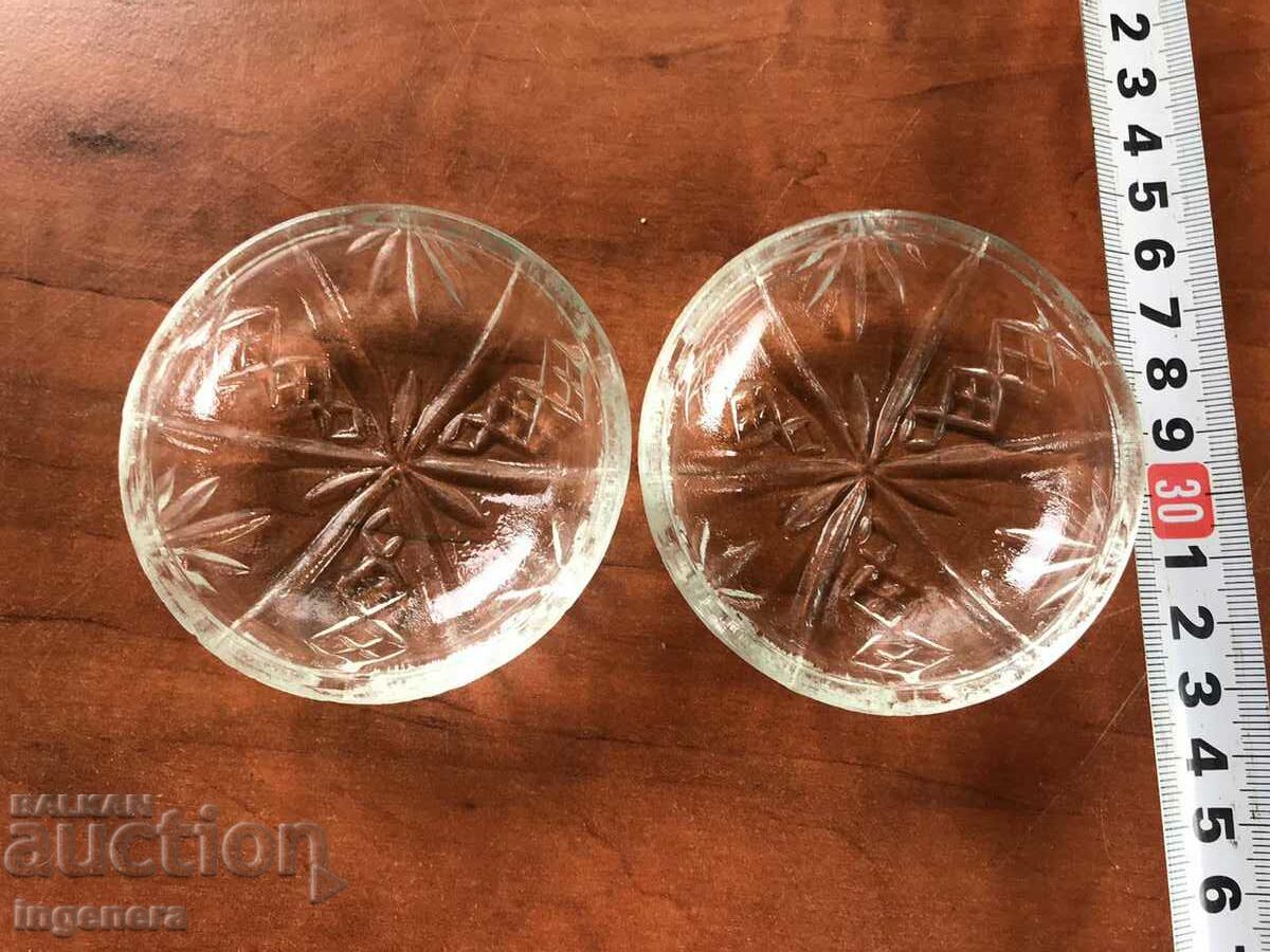 PLATE PLATE GLASS FOR SWEETS-2 PCS
