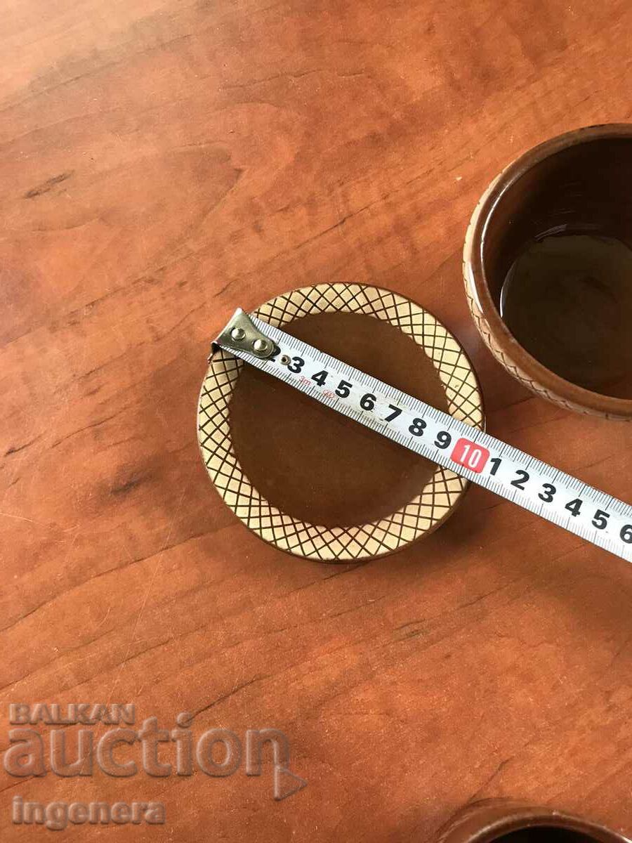 CERAMIC CUP PLATE - 5 CERAMIC CUP PLATE - 5