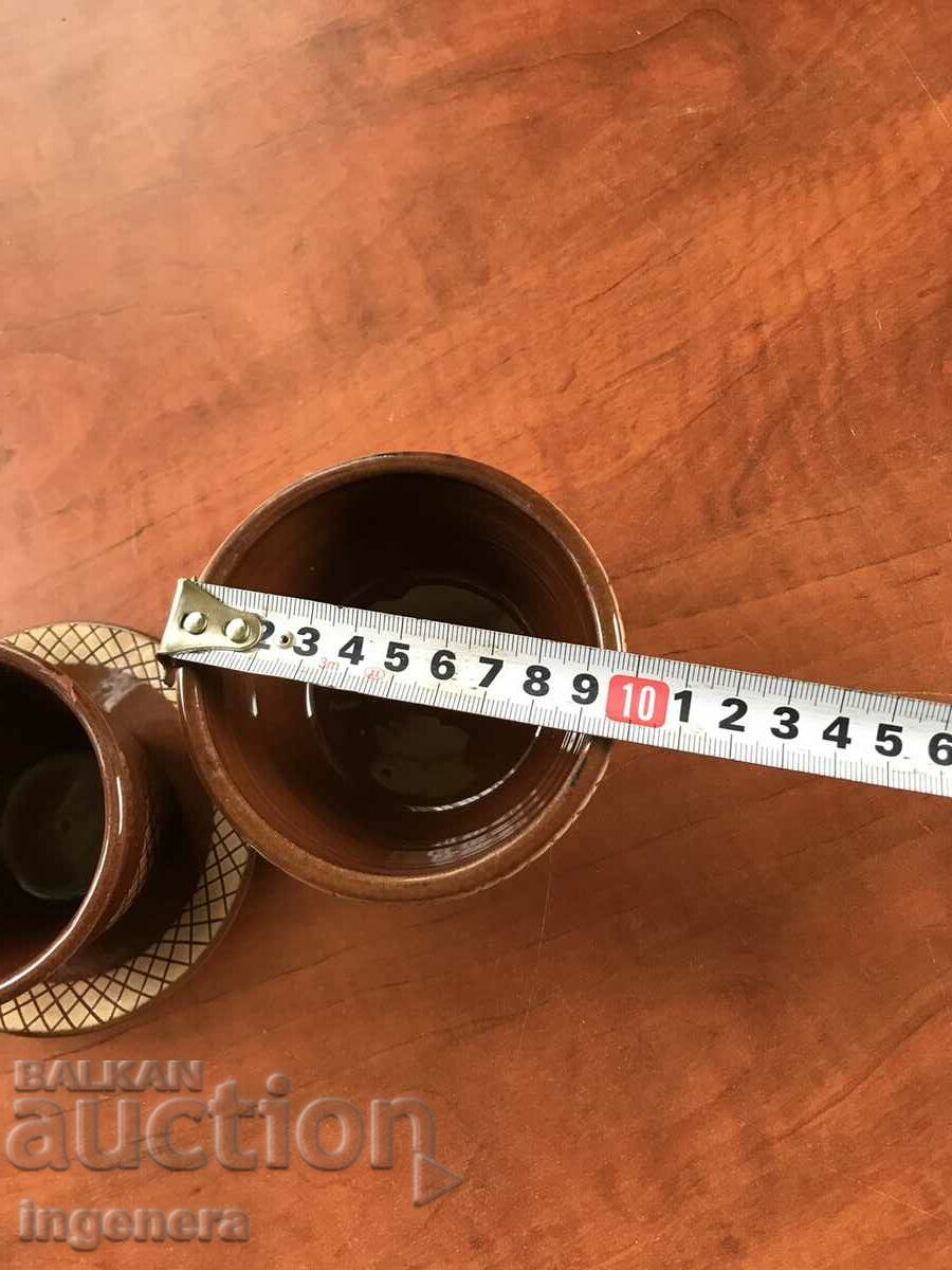 CERAMIC CUP PLATE - 6 CERAMIC CUP PLATE - 6