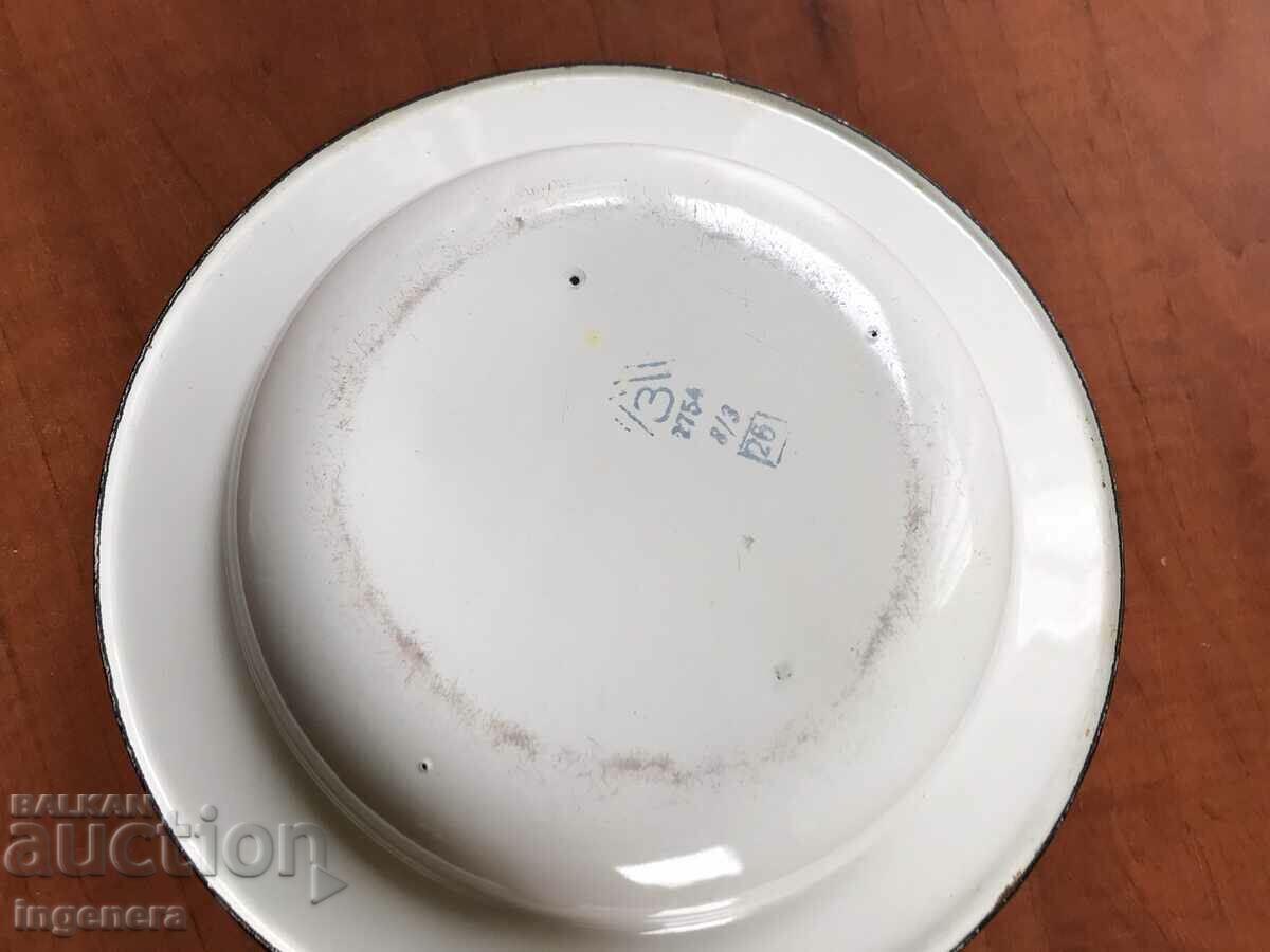 PLATE ENAMELED METAL MARKED with price 6.00 BGN | € 3.07 PLATE ENAMELED METAL MARKED with price 6.00 BGN | € 3.07