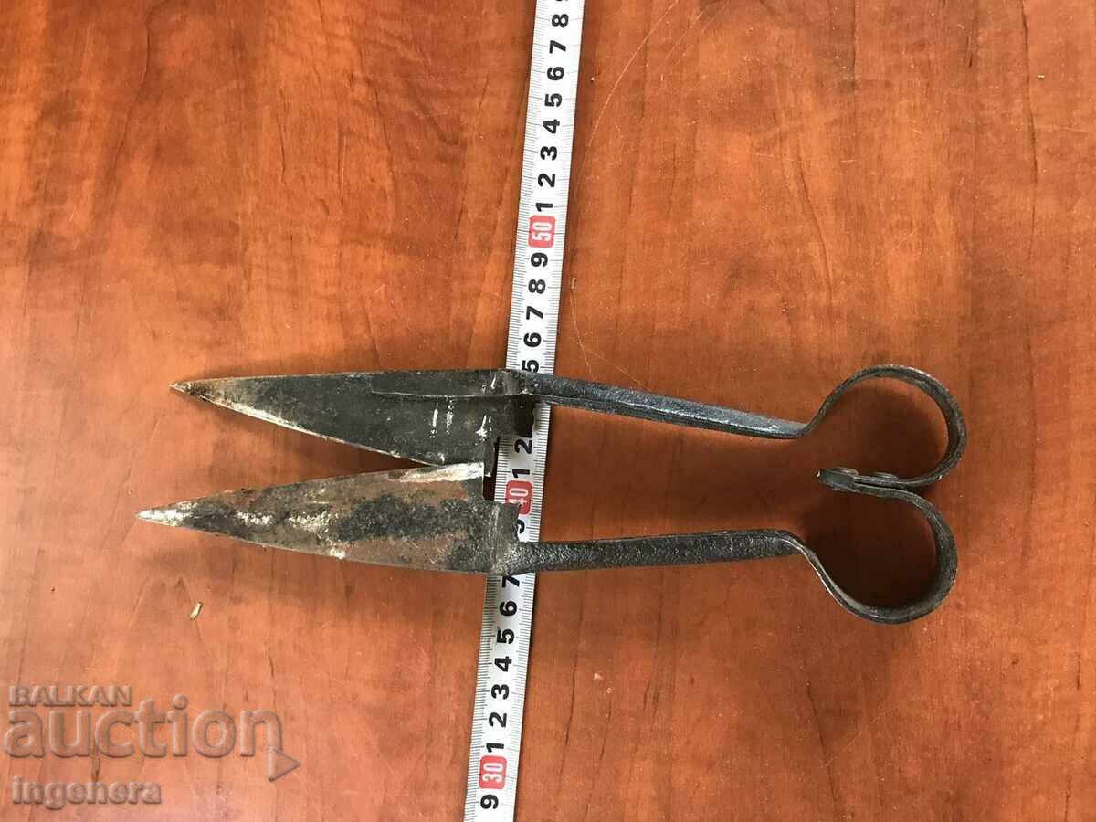 SCISSORS OLD FORGED SHEEP CUTTING TOOL - 5 SCISSORS OLD FORGED SHEEP CUTTING TOOL - 5