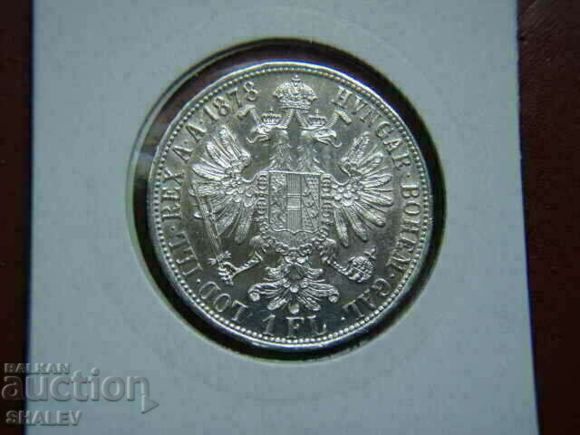 Доставка на 1 Florin 1878 A Austria (1 флорин Австрия) (2) - AU/Unc