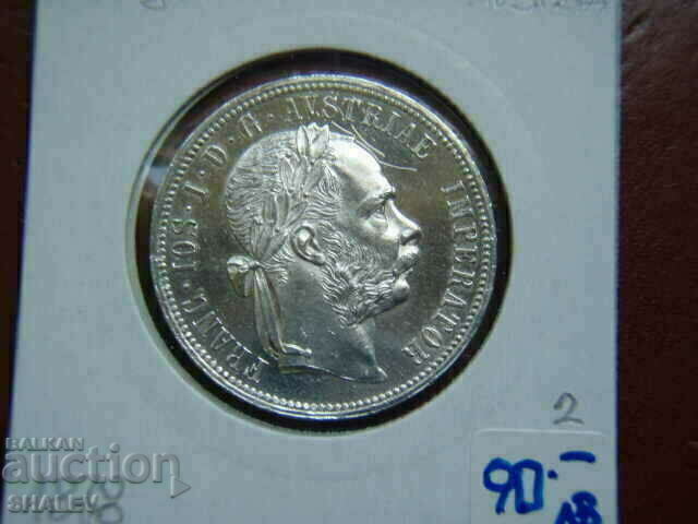 1 Florin 1878 A Austria (1 флорин Австрия) (2) - AU/Unc - 7