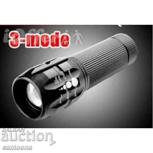 Highly efficient CREE LED flashlight Bailong- 100Lm with price 5.98 BGN | € 3.06 Highly efficient CREE LED flashlight Bailong- 100Lm with price 5.98 BGN | € 3.06