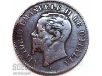 2 centesimi 1867 M Italy Milan Victor Emmanuel II