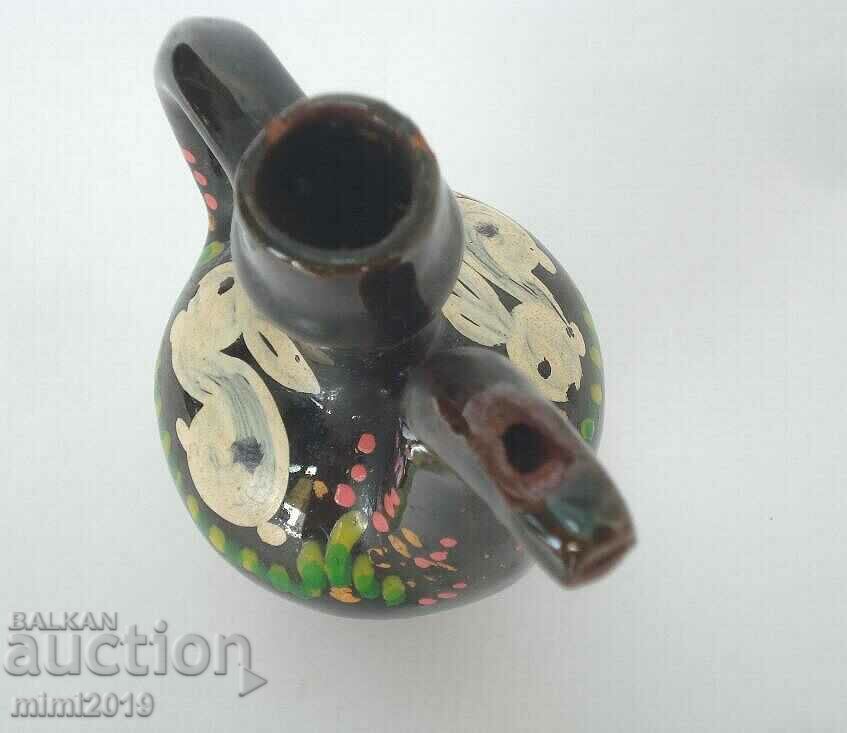 Auction  Old ceramic children's whistle - hand painted