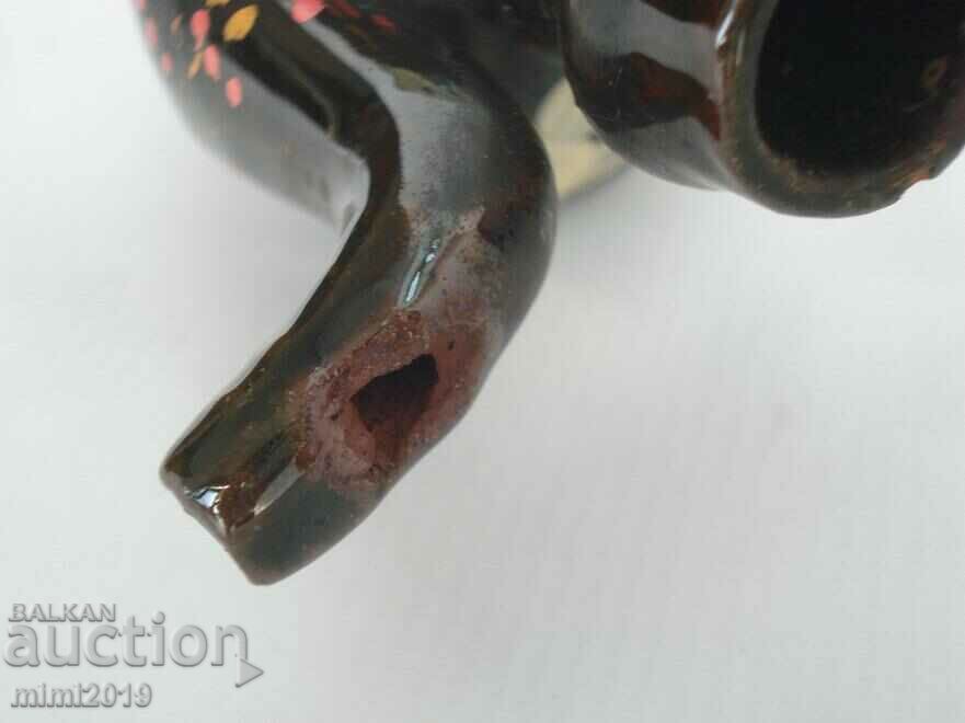 Delivery of Old ceramic children's whistle - hand painted