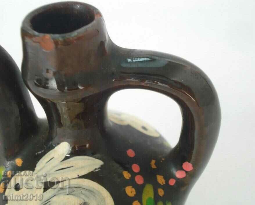 Old ceramic children's whistle - hand painted - 6