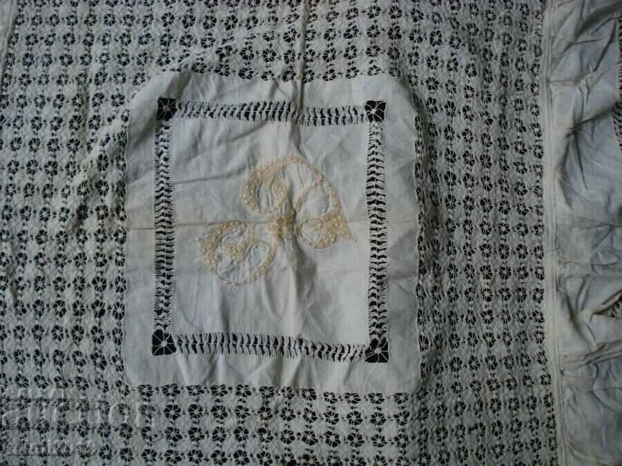 Old monogrammed tablecloth with price 17.50 BGN | € 8.95 Old monogrammed tablecloth with price 17.50 BGN | € 8.95