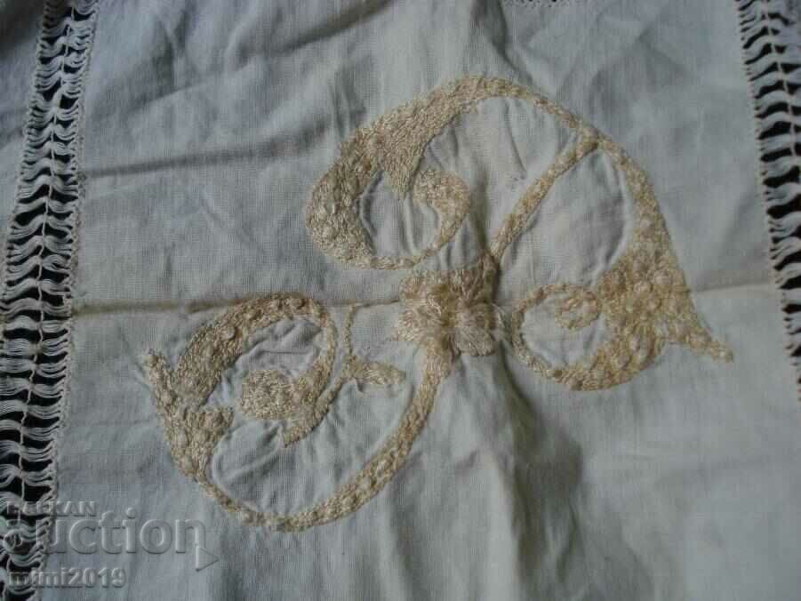 Auction Old monogrammed tablecloth Auction Old monogrammed tablecloth