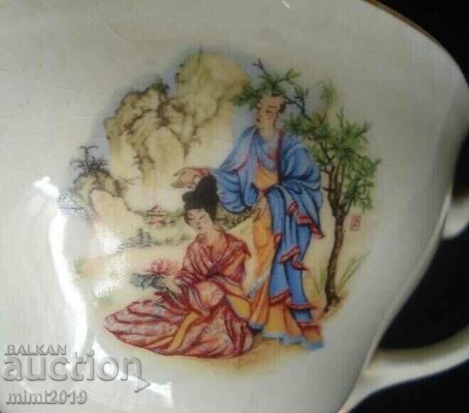 Porcelain cup and saucer -England, marked - 6