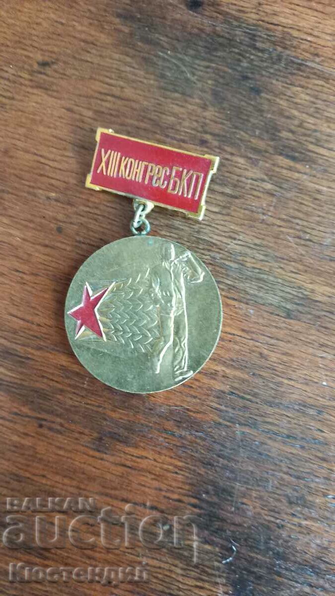 MEDAL XIII BKP CONGRESS