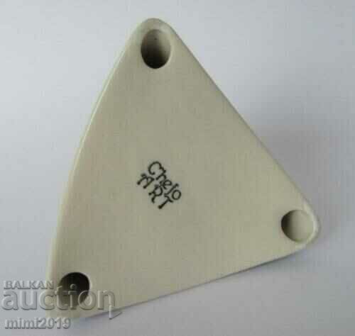 Porcelain candlestick, marked - 5 Porcelain candlestick, marked - 5