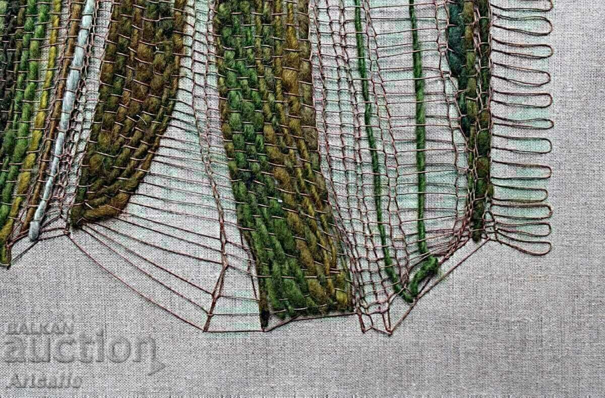 Доставка на Голям текстилен колаж Доставка на Голям текстилен колаж