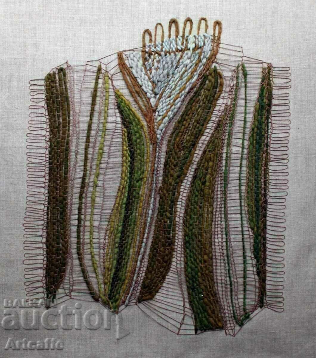 Large textile collage