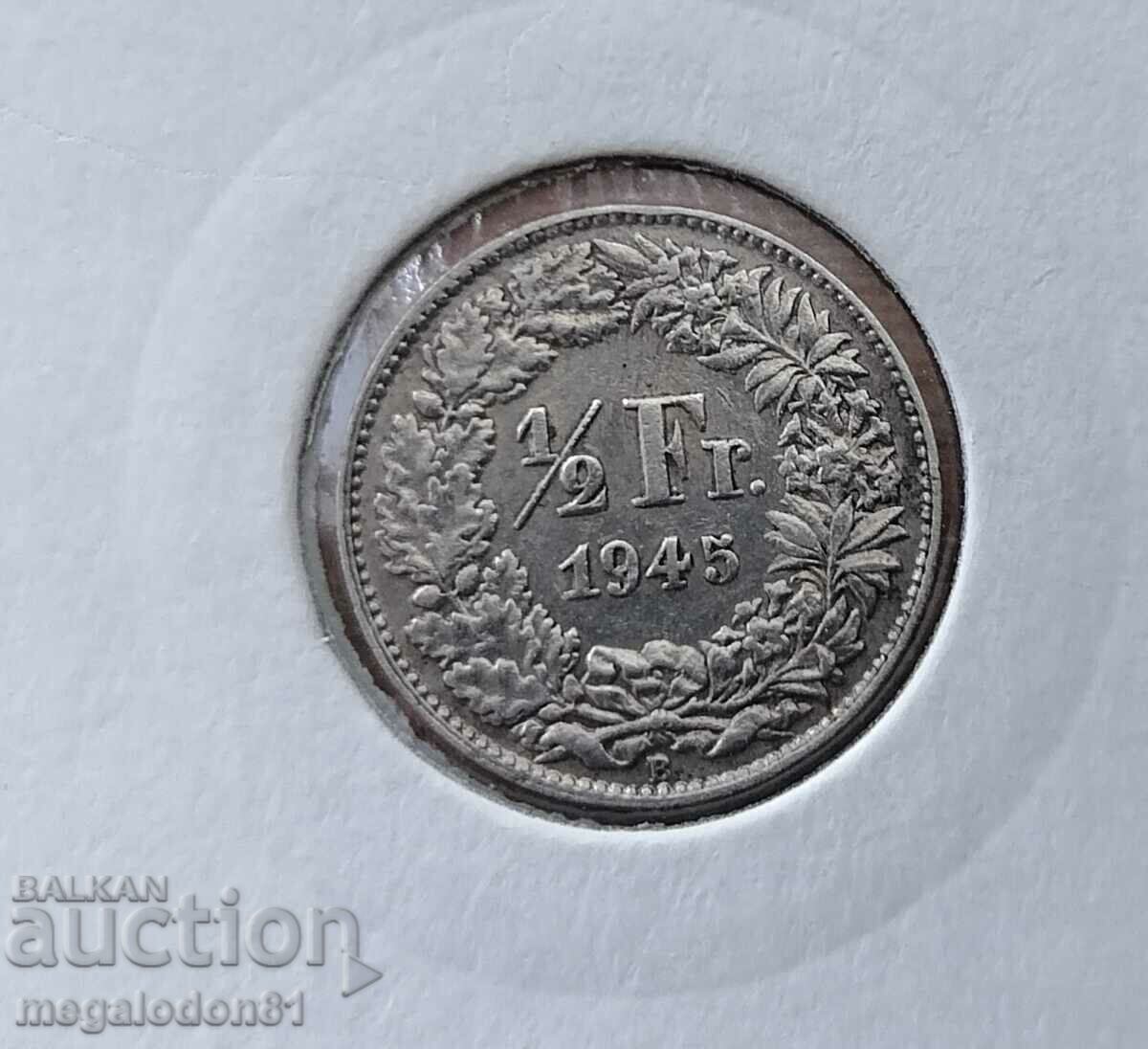 Ελβετία - 1/2 φράγκο 1945