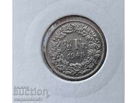 Швейцария - 1/2 франк 1945г.