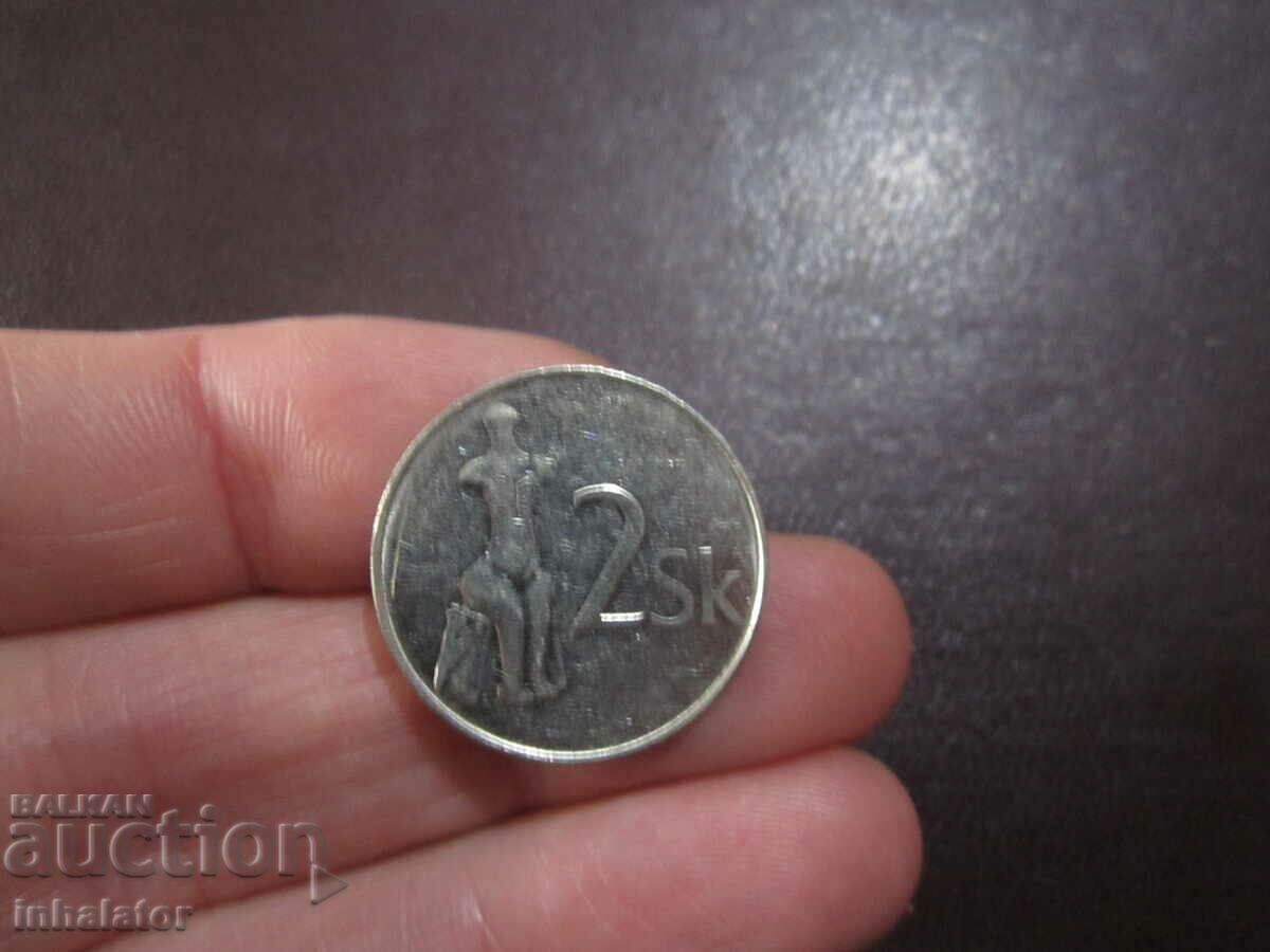 Словакия 2 крони 2002 год