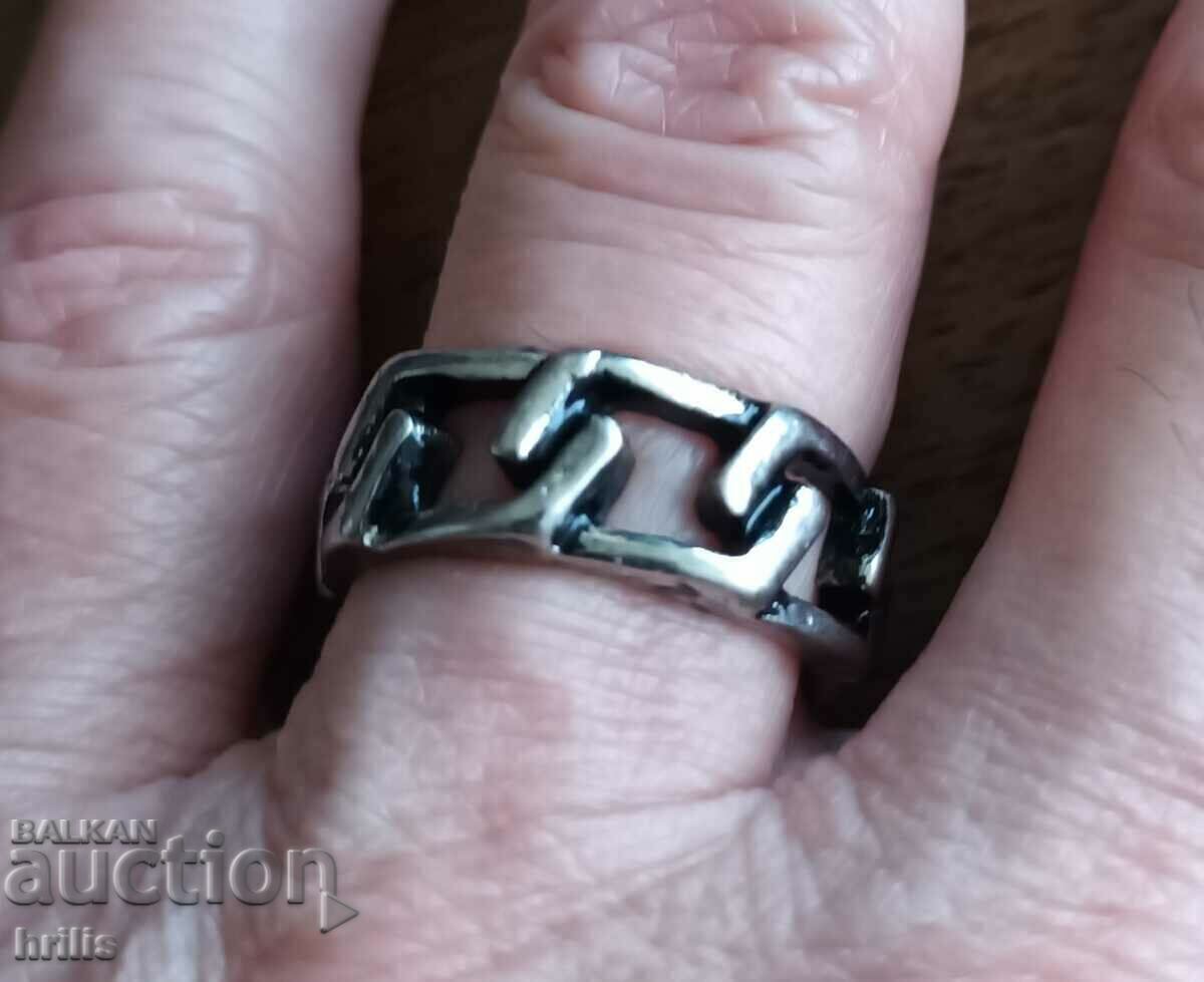 STEEL RING - FLAT CHAIN - 5 STEEL RING - FLAT CHAIN - 5