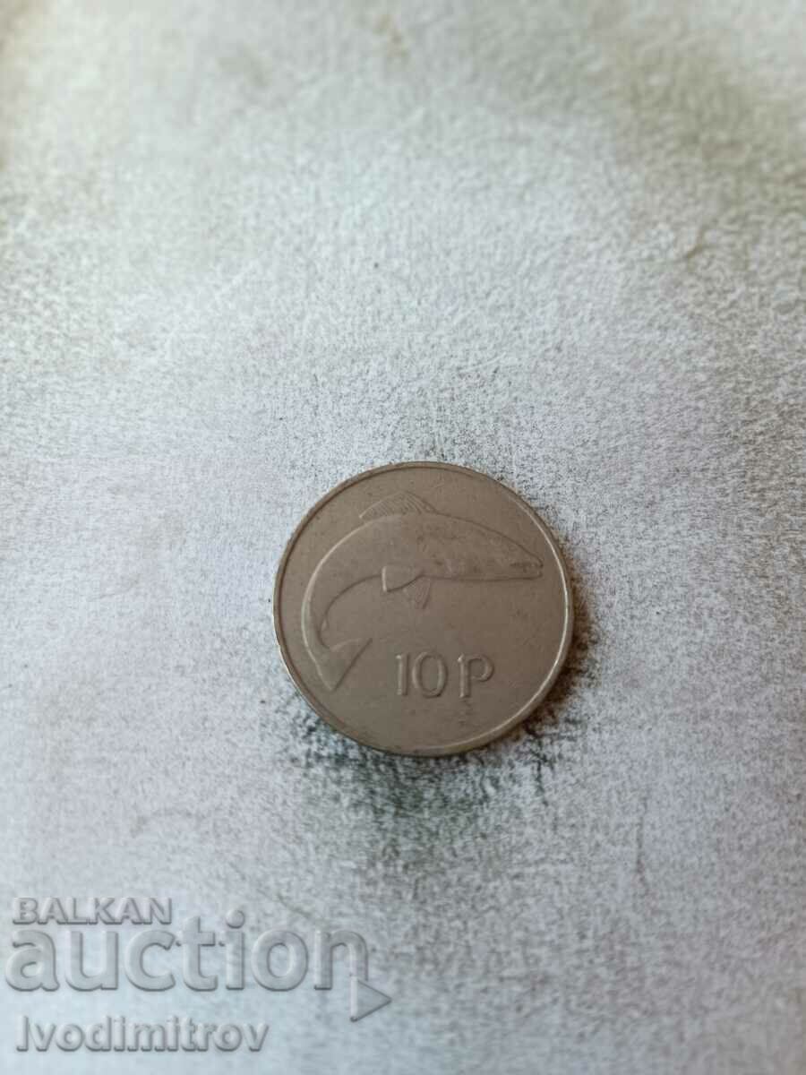 Irlanda 10 pence 1969