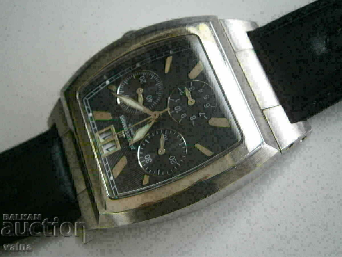 Аукцион Jaques Lemans Geneve, Quartz chronograph, Swiss made Аукцион Jaques Lemans Geneve, Quartz chronograph, Swiss made