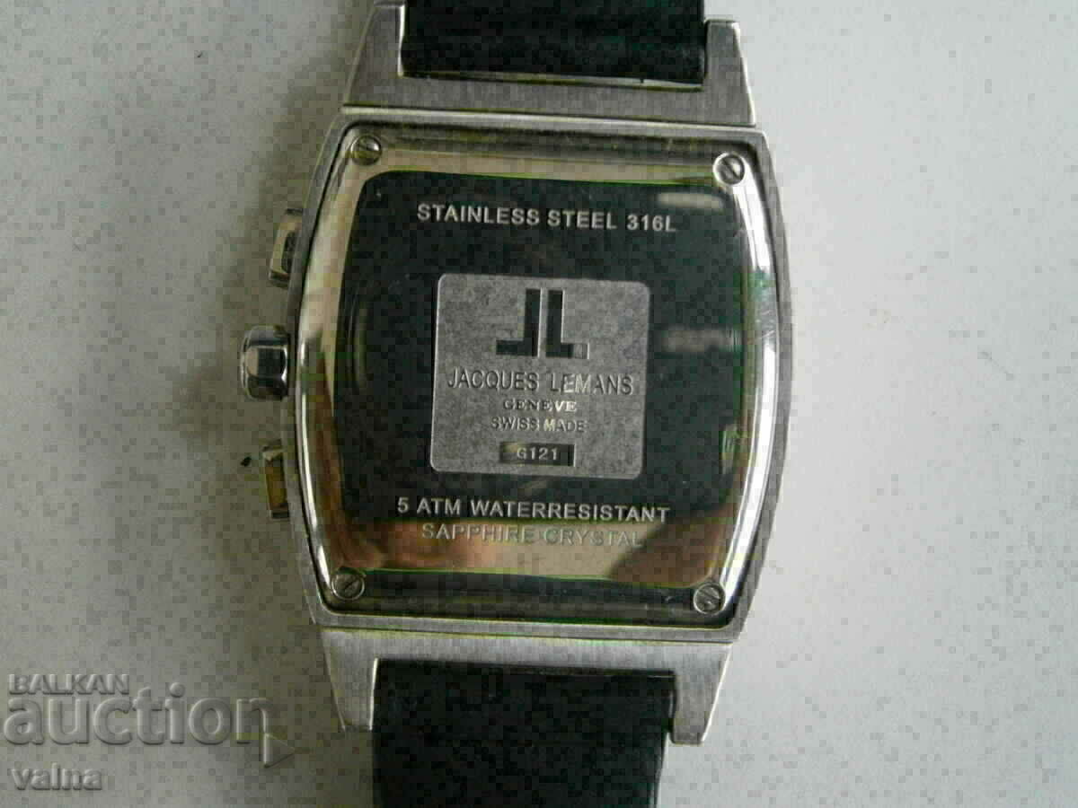 Jacques Lemans Geneve, Cronograf Quartz, fabricat elvețian - 6
