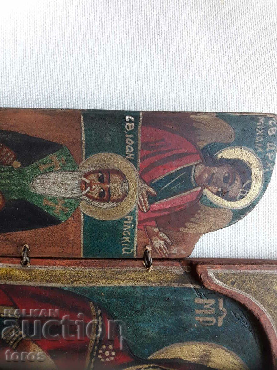 Δημοπρασία Χειροποίητο τρίπτυχο εικονιδίων, στυλ αναβίωσης, θρησκεία Δημοπρασία Χειροποίητο τρίπτυχο εικονιδίων, στυλ αναβίωσης, θρησκεία
