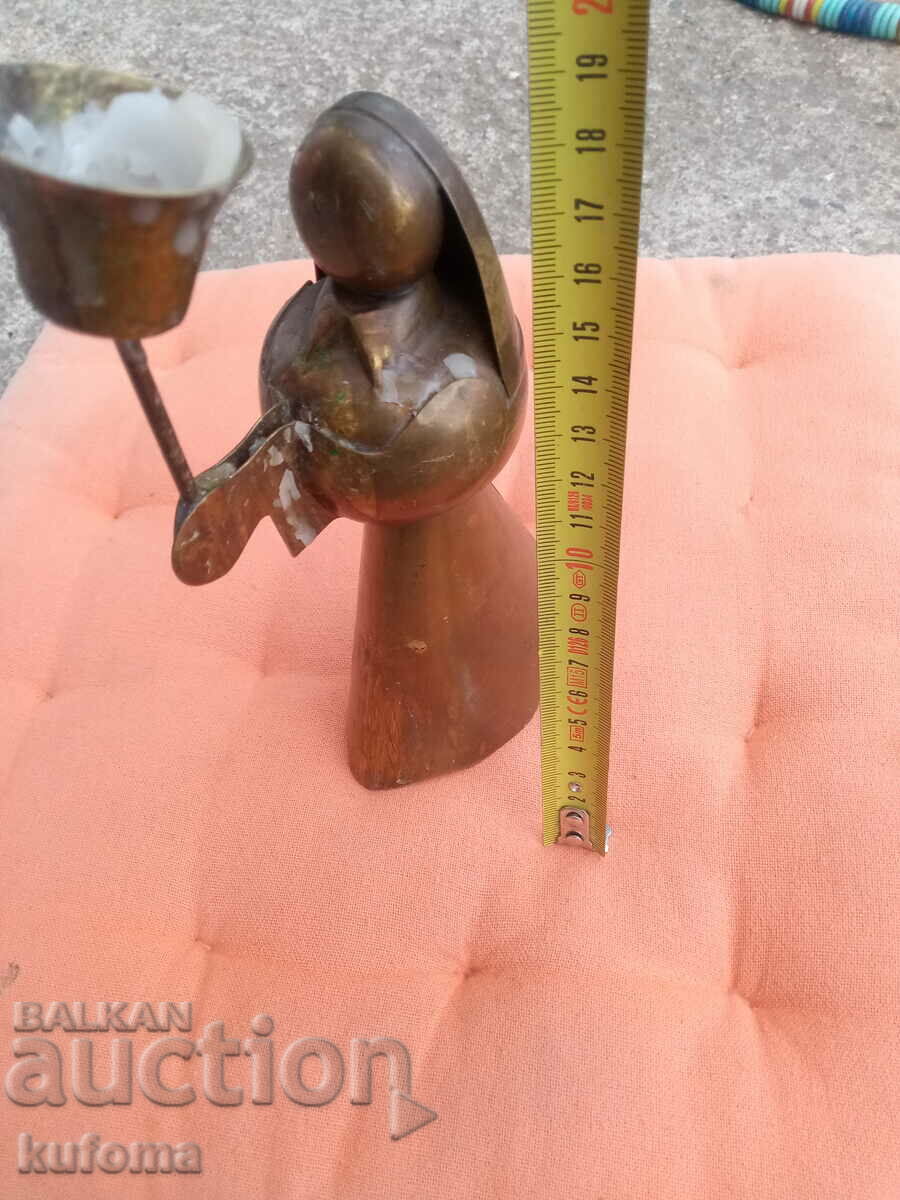 Brass candlestick with price 29.99 BGN | € 15.33