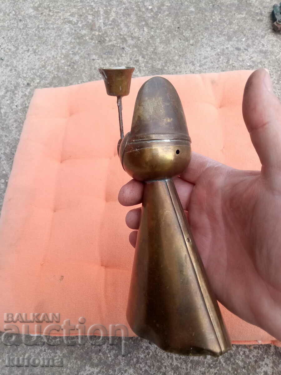 Auction  Brass candlestick
